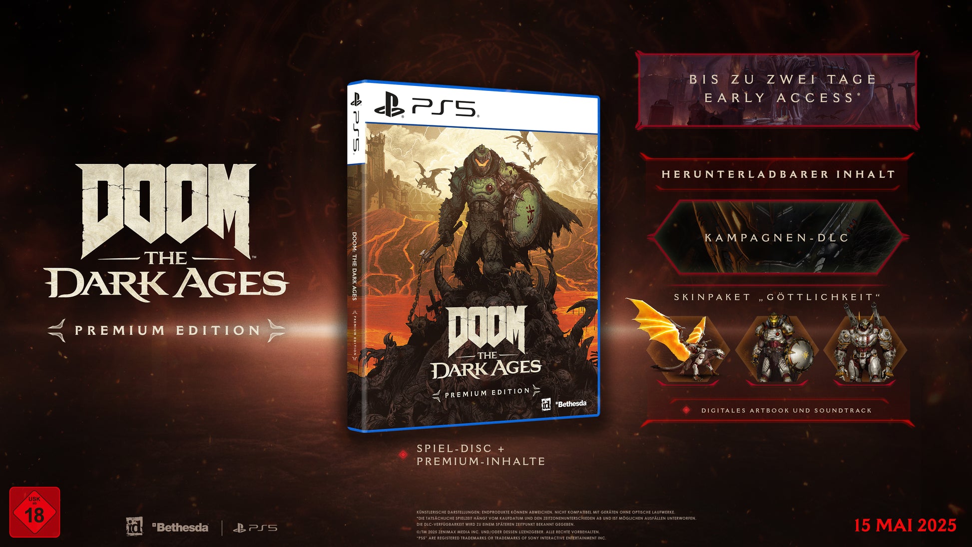 Doom: Dark Ages Premium Eidtion DE Version (PS5) - Anime Figuren günstig kaufen