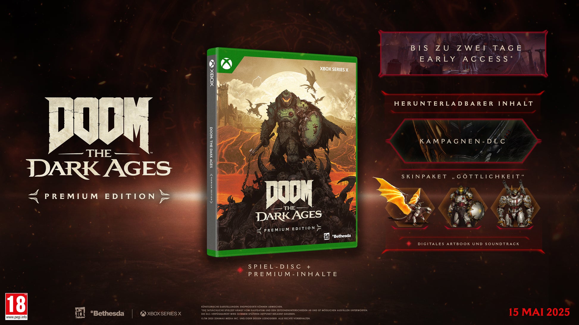 Doom: Dark Ages Premium Edition AT Version (Xbox X) - Anime Figuren günstig kaufen