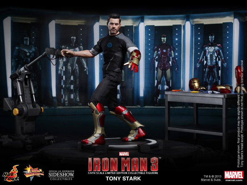 Tony Stark Iron Man 3 Movie Masterpiece Hot Toys