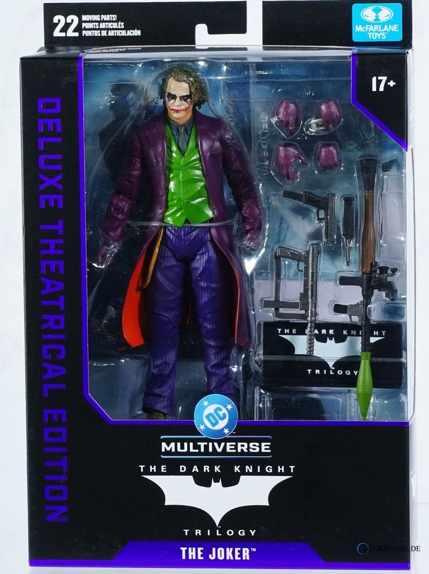 DC Comics - DC Multiverse: 7 Inch Action Figure - Deluxe Theatrical Edition: The Joker [Movie / The Dark Knight Trilogy]