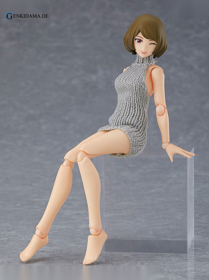 figma Styles Female body (Chiaki) with Backless Sweater Coordination