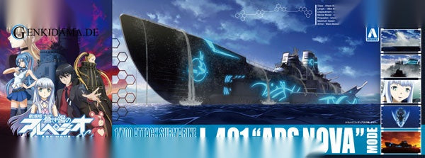 Arpeggio of Blue Steel: Ars Nova No.15 1/700 Scale Blue Steel I-401 "Ars Nova" Move Plastic Model - Anime Figuren günstig kaufen