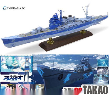 Arpeggio of Blue Steel: Ars Nova No.8 1/700 Heavy Cruiser Takao Aoki Hagane Ver. Plastic Model - Anime Figuren günstig kaufen