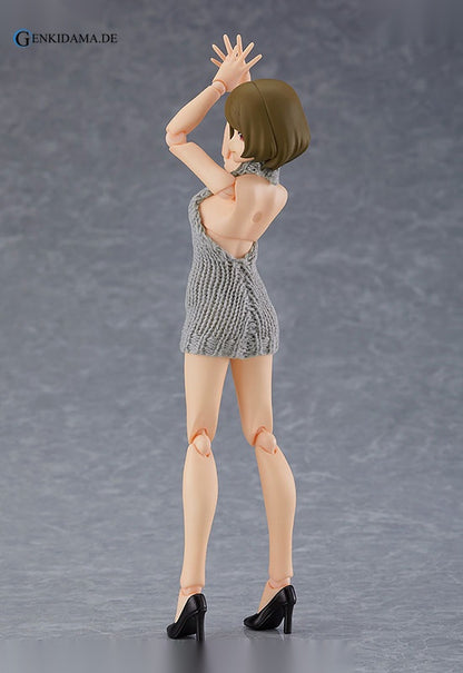 figma Styles Female body (Chiaki) with Backless Sweater Coordination