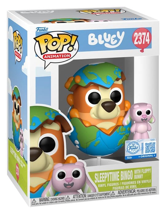 Bluey POP! & Buddy Vinyl Figur Sleepytime Bingo with Floppy Bunny - Anime Figuren günstig kaufen