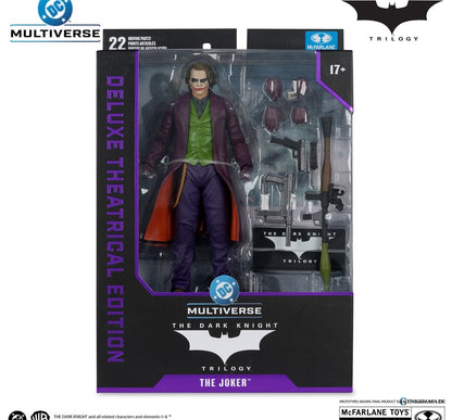 DC Comics - DC Multiverse: 7 Inch Action Figure - Deluxe Theatrical Edition: The Joker [Movie / The Dark Knight Trilogy]