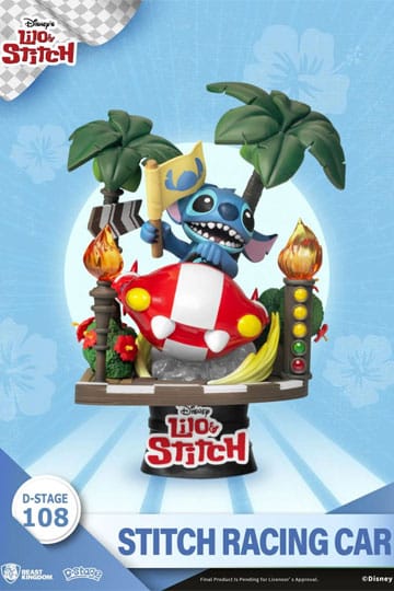 Disney: Lilo & Stitch - Stitch Racing Car PVC Diorama - Anime Figuren günstig kaufen