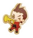 Apollo Justice: Ace Attorney Trilogy Metall Ansteck-Buttons Orchestra 5 cm Sortiment