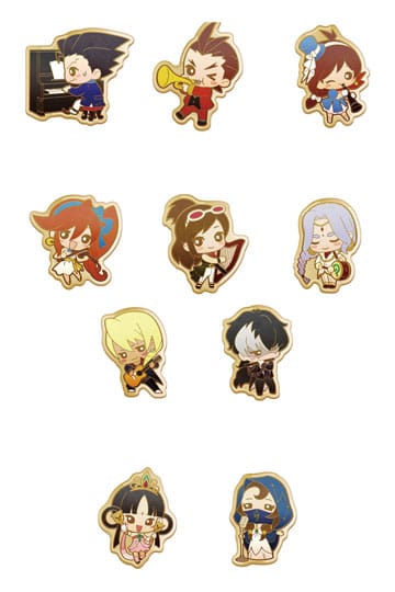 Apollo Justice: Ace Attorney Trilogy Metall Ansteck-Buttons Orchestra 5 cm Sortiment