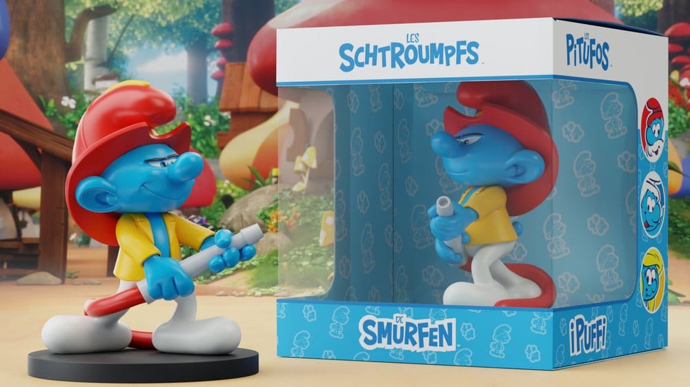Die Schlümpfe Statue Feuerwehrmann-Schlumpf - Anime Figuren günstig kaufen