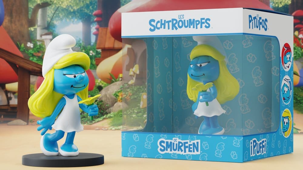 Die Schlümpfe Statue Schlumpfine mit Blume - Anime Figuren günstig kaufen