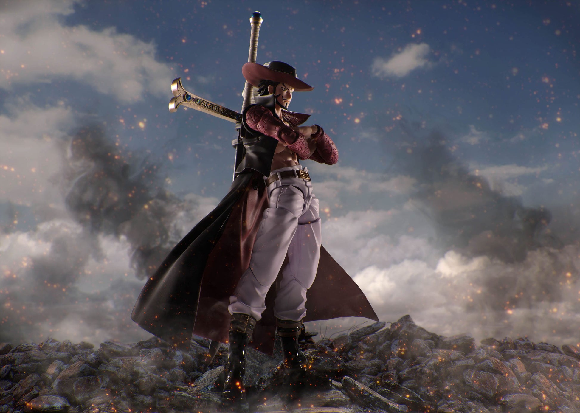 Dracule Mihawk Hawkeye S.H.Figuarts Bandai Tamashii Nations - Anime Figuren günstig kaufen