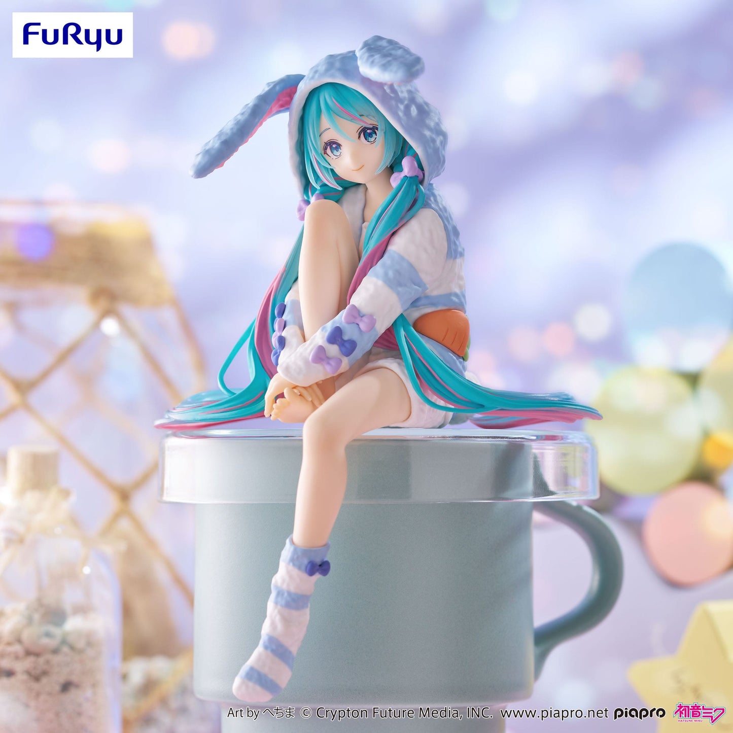 Hatsune Miku Rabbit Ear Hood Pajama Blue Color Ver. Furyu