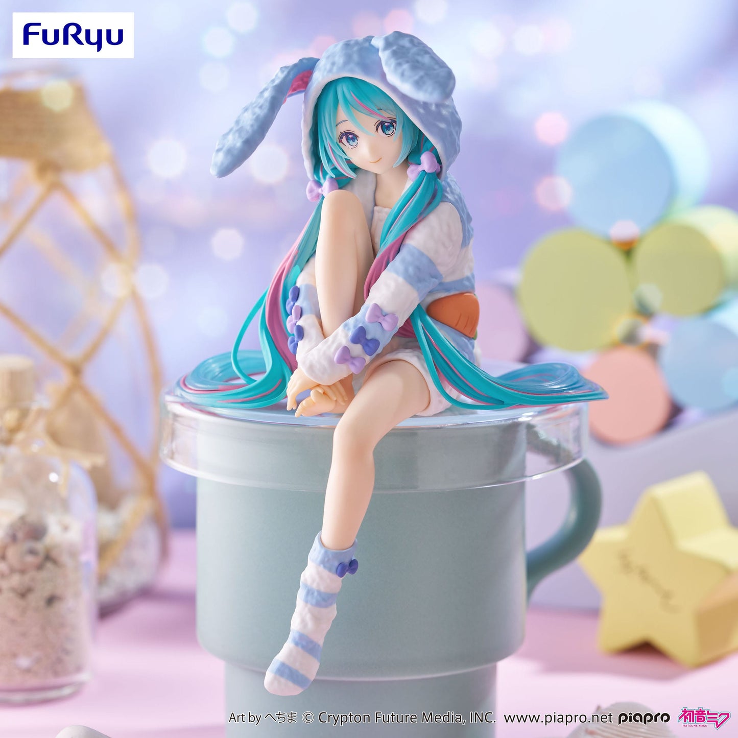 Hatsune Miku Rabbit Ear Hood Pajama Blue Color Ver. Furyu