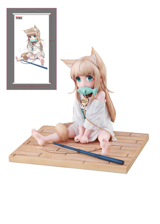 Kinako Sitting Fish Deluxe Ver. My Cat Ia A Girl And She's Cute - Anime Figuren günstig kaufen