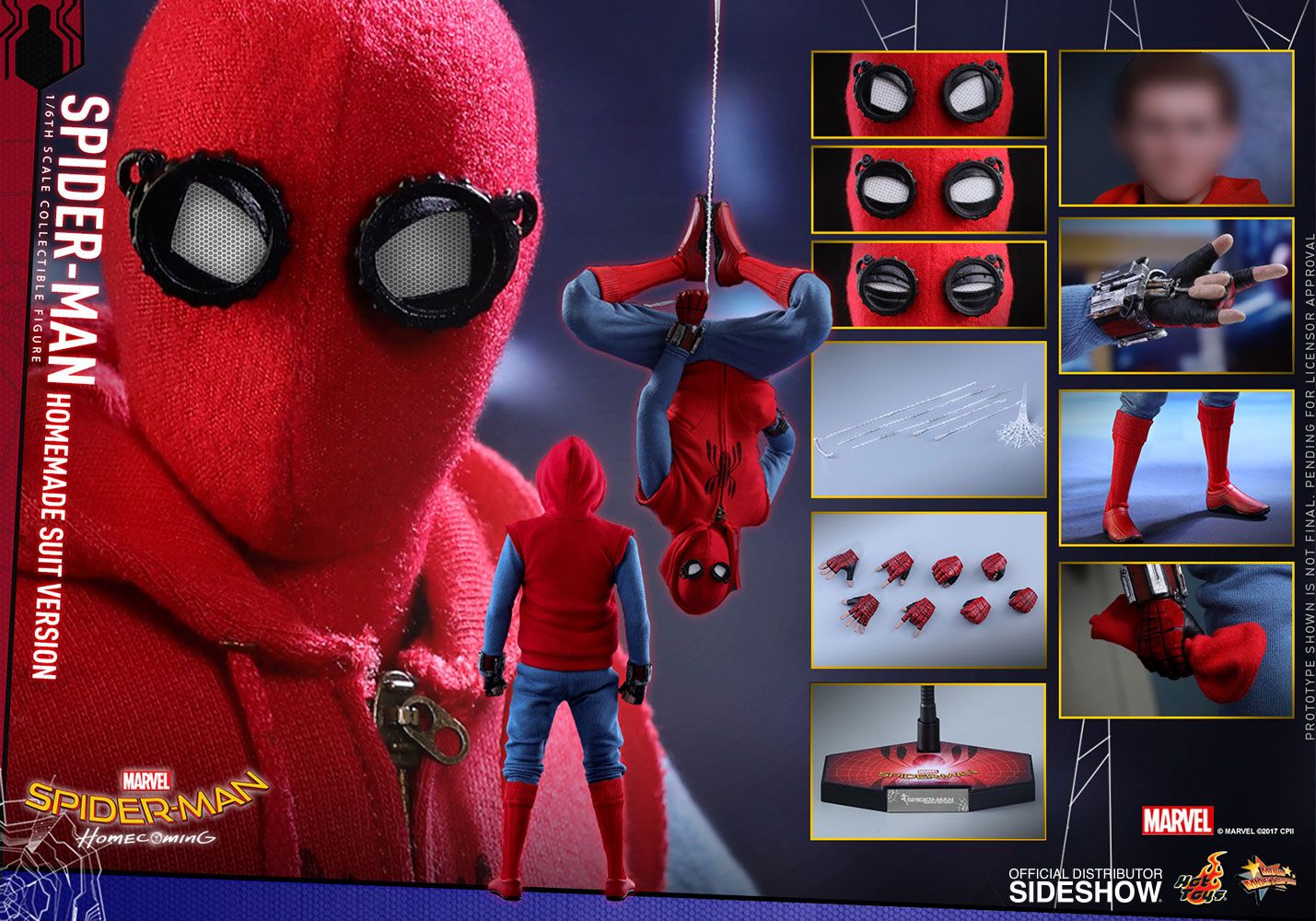Spider-Man Homemade Suit Ver. Spider-Man Homecoming Movie Masterpiece Hot Toys - Anime Figuren günstig kaufen