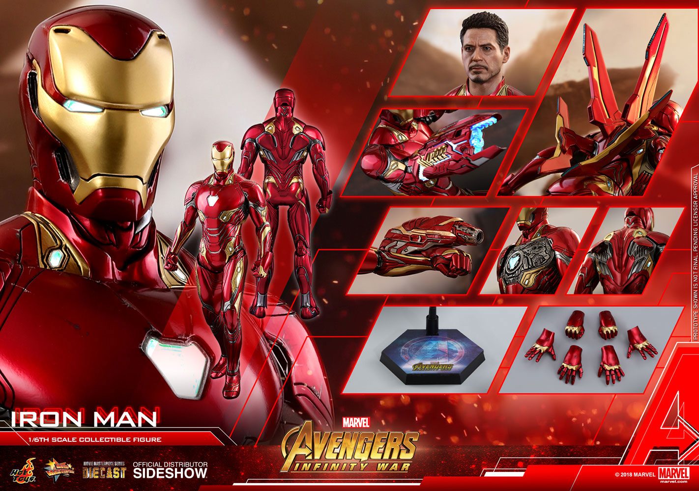 Iron Man Movie Masterpiece Avengers Infinity War Diecast Movie Masterpiece Hot Toys - Anime Figuren günstig kaufen