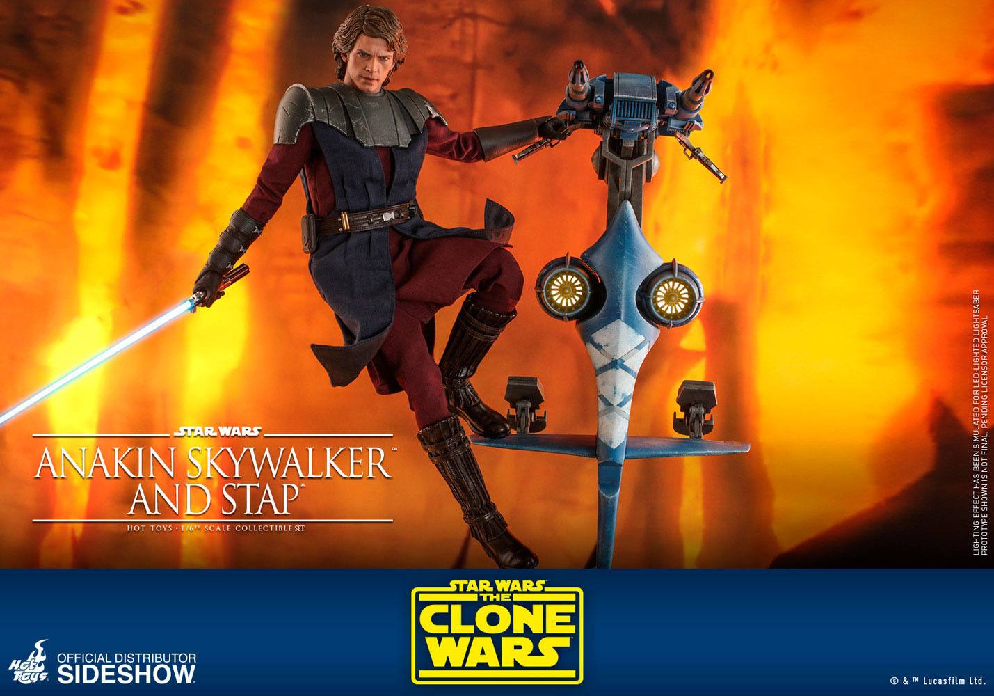 Anakin Skywalker &amp; STAP - Star Wars The Clone Wars - Hor Toys