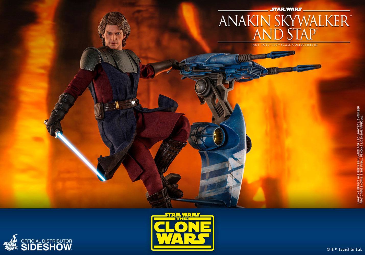 Anakin Skywalker &amp; STAP - Star Wars The Clone Wars - Hor Toys