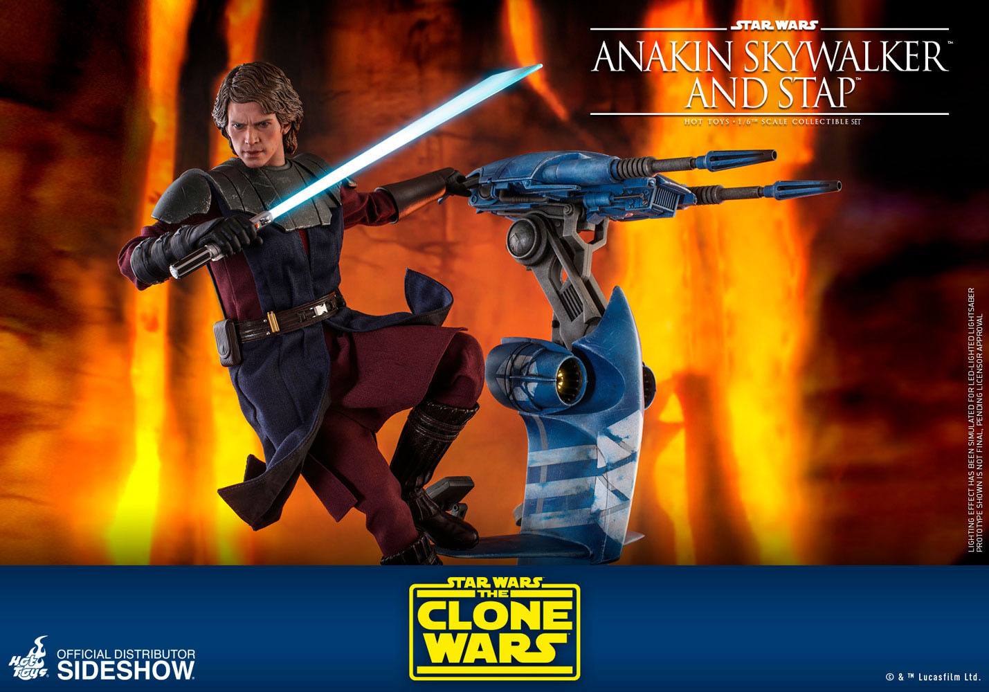 Anakin Skywalker &amp; STAP - Star Wars The Clone Wars - Hor Toys
