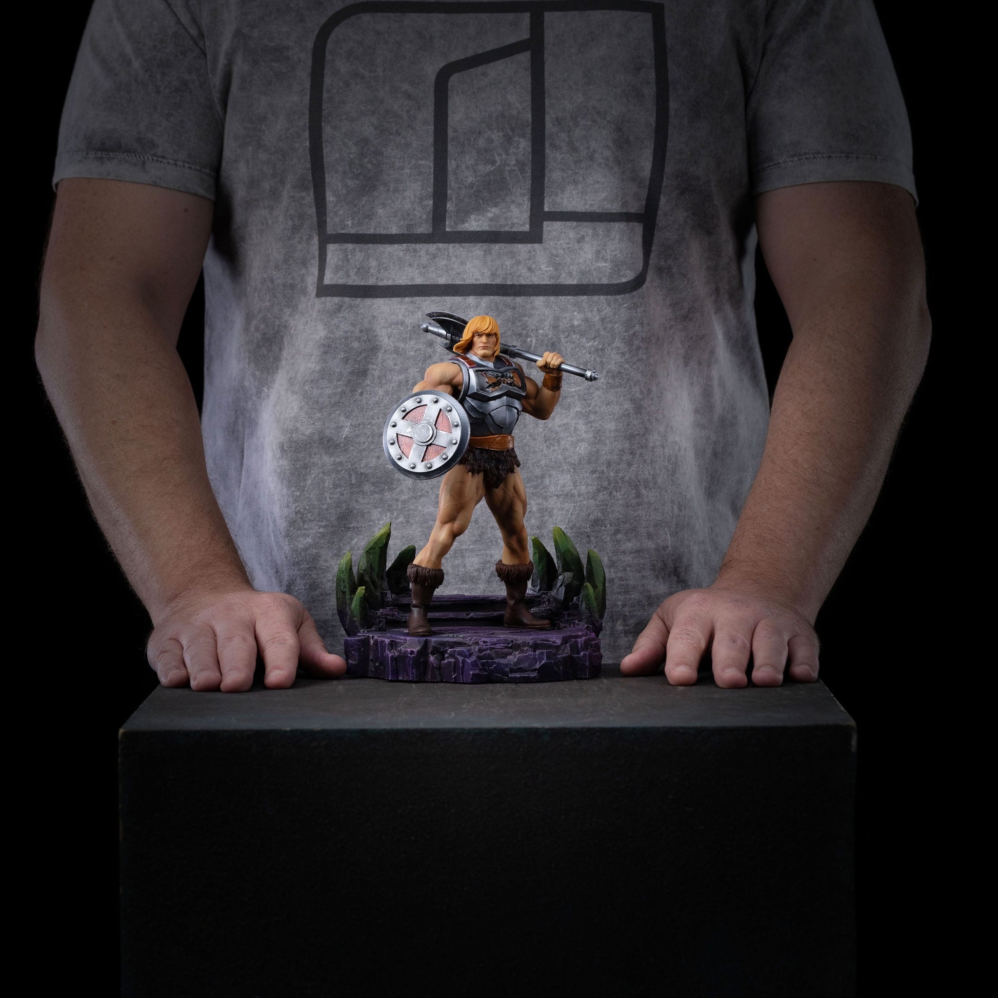 He-Man Battle Armor Version heo Exclusice Art Scale Iron Studios - Anime Figuren günstig kaufen