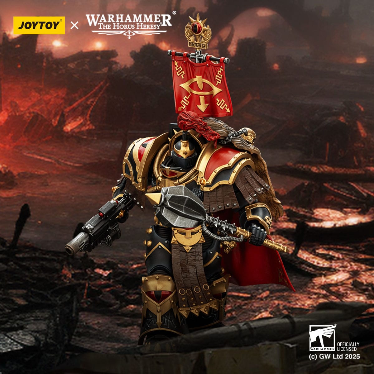 Legion Cataphractii Praetorwith Combi-Melta and Power Maul Warhammer 40K Joy Toy