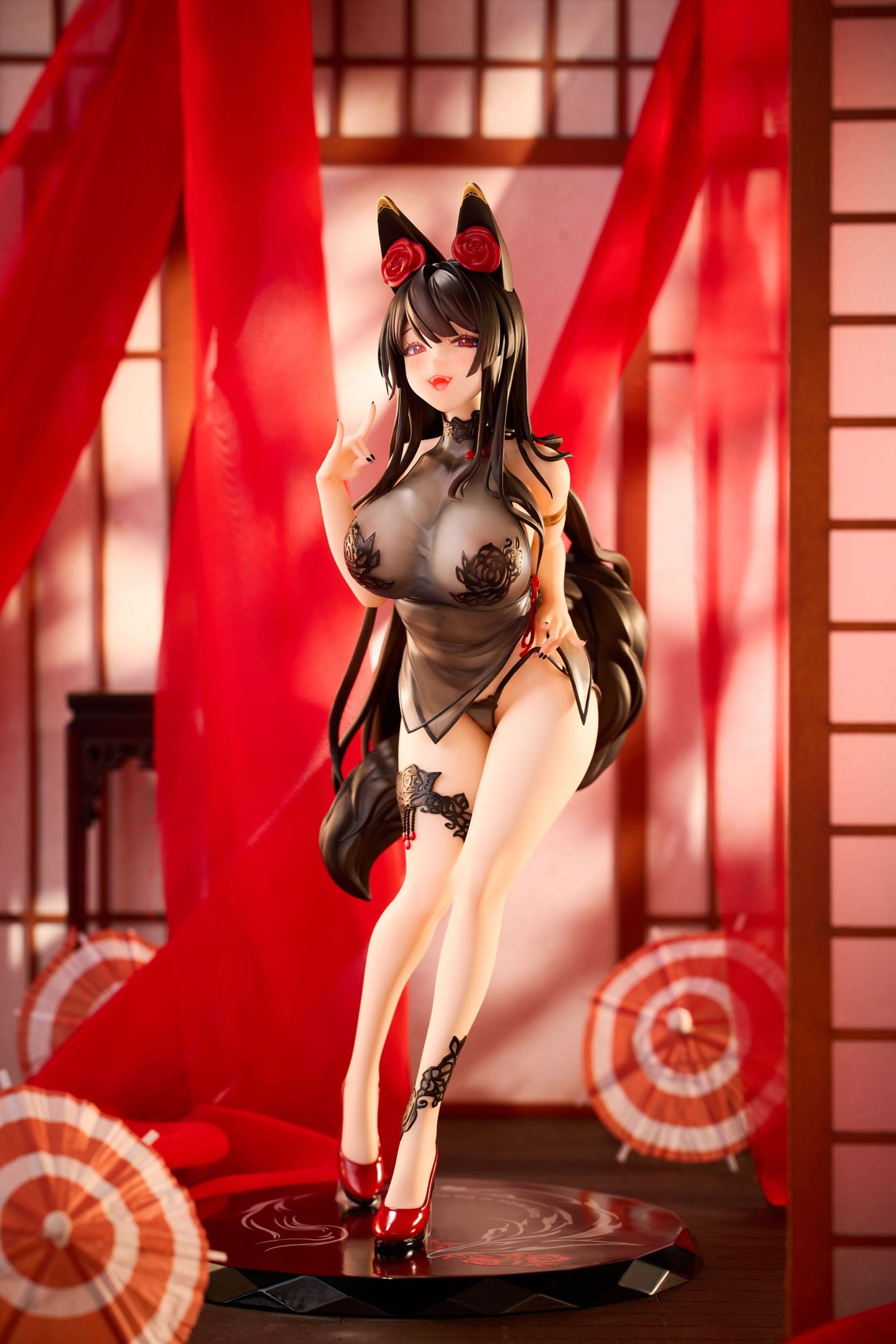 Rose Fox Girl Blooming in Midwinter Maxcute