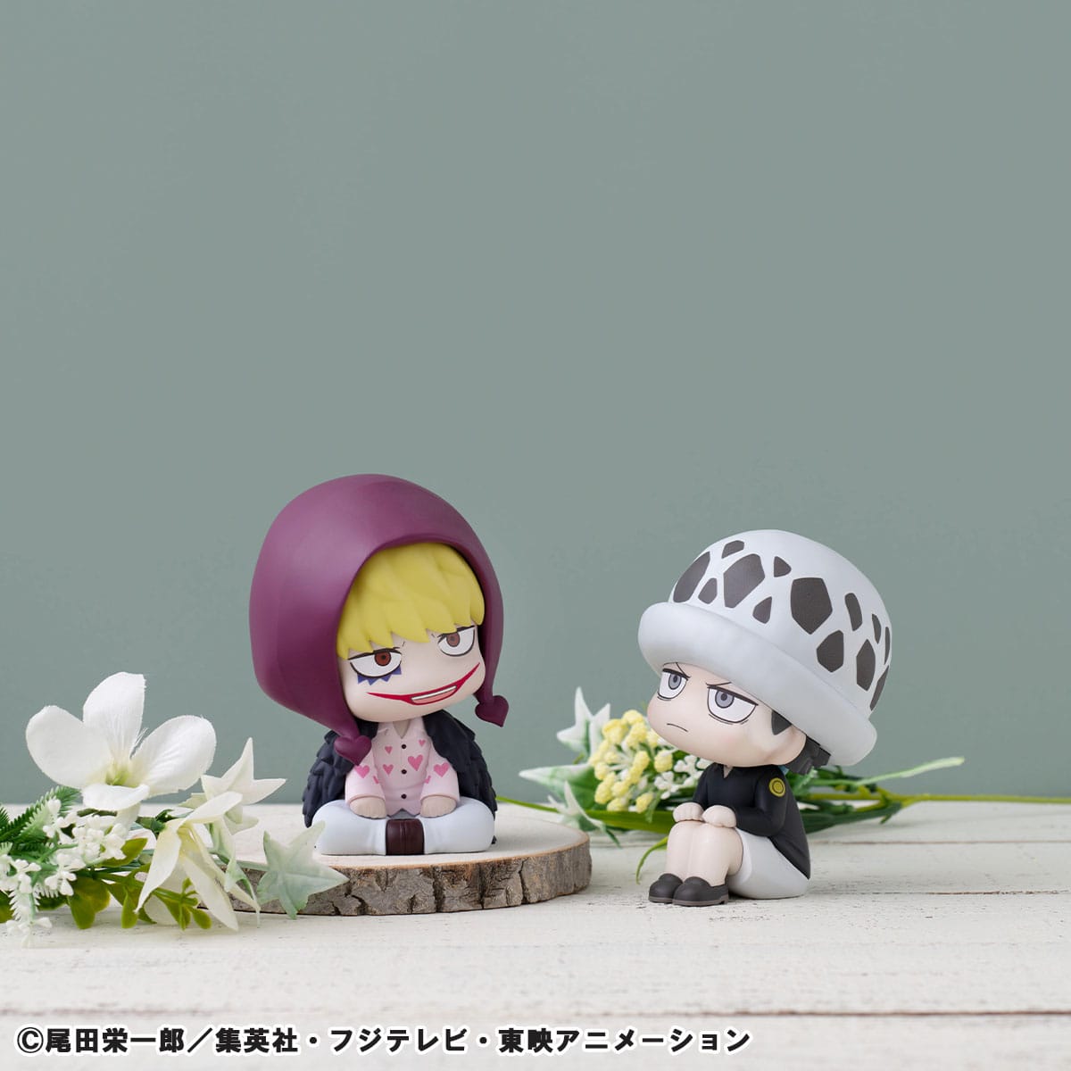 Trafalgar Law Childhood Ver. & Corazon (with gift) Look Up MegaHouse