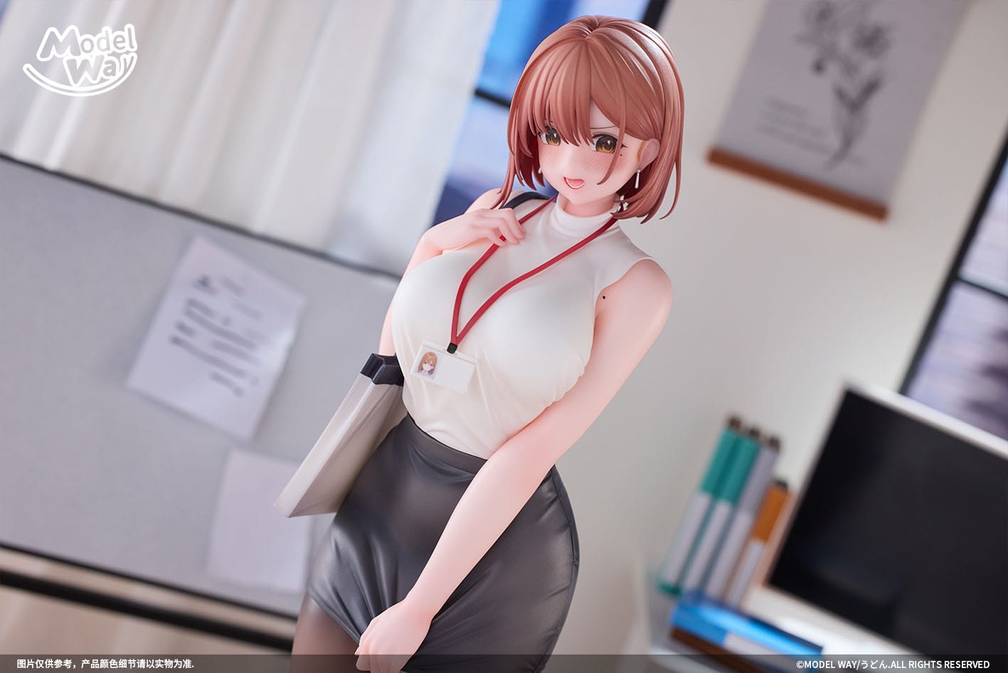 OL-chan Illustration by Udon. Model way