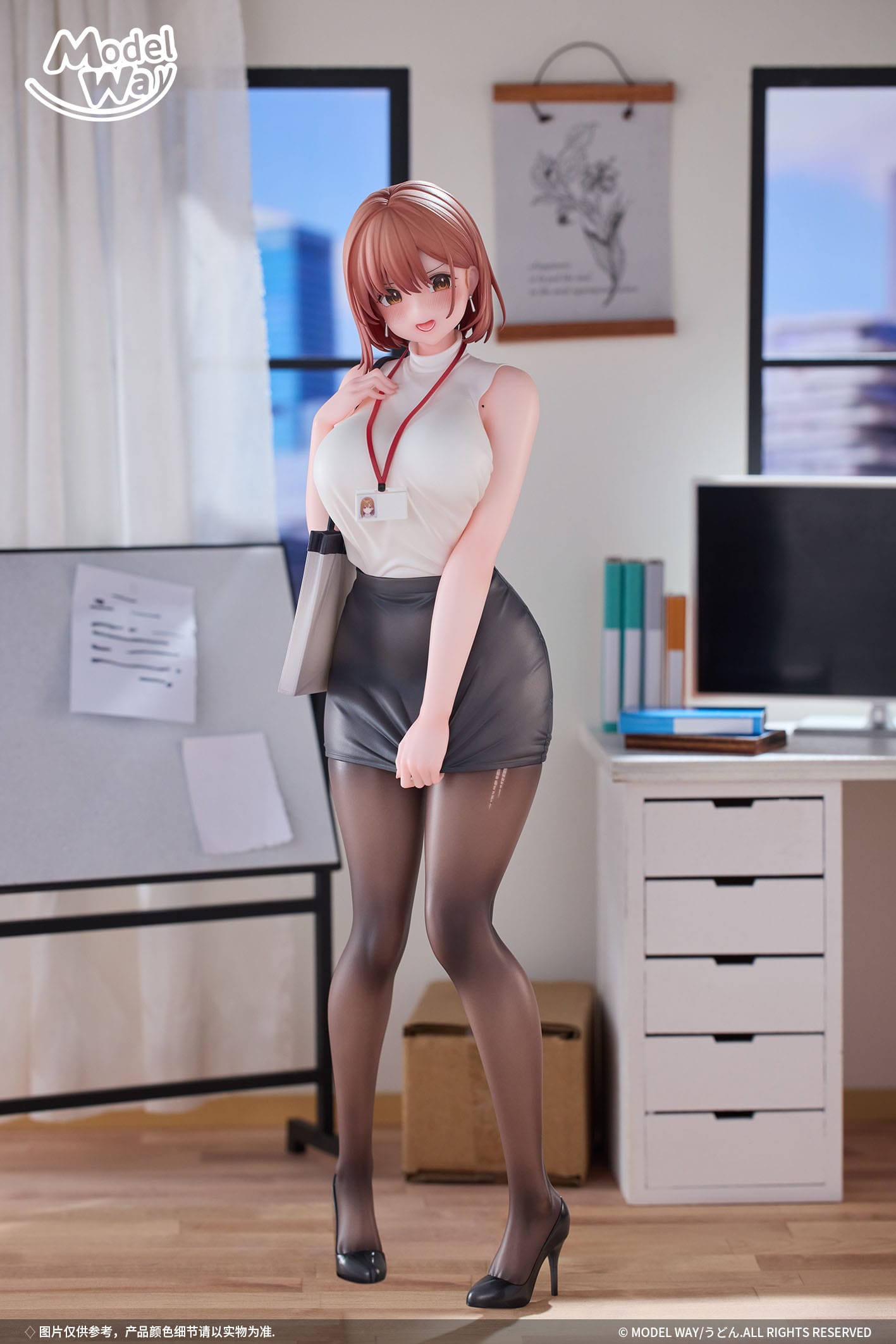 OL-chan Illustration by Udon. Model way