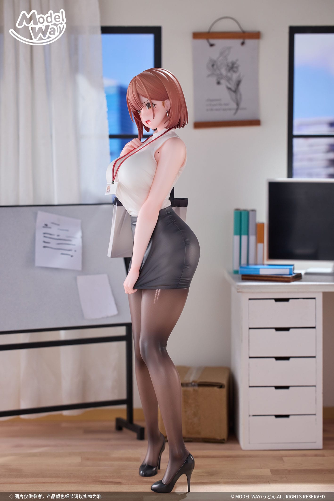 OL-chan Illustration by Udon. Model way