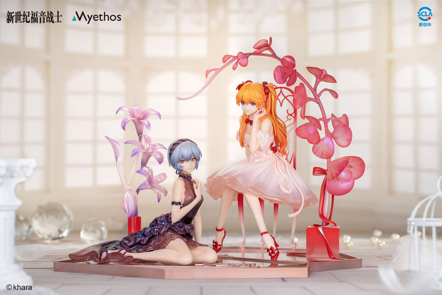 Rei Ayanami & Asuka Shikinami Langley: Whisper of Flower Ver. Set Myethos - Anime Figuren günstig kaufen