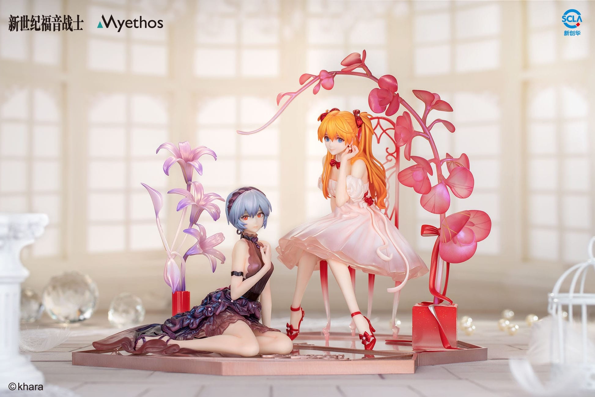 Rei Ayanami & Asuka Shikinami Langley: Whisper of Flower Ver. Set Myethos - Anime Figuren günstig kaufen