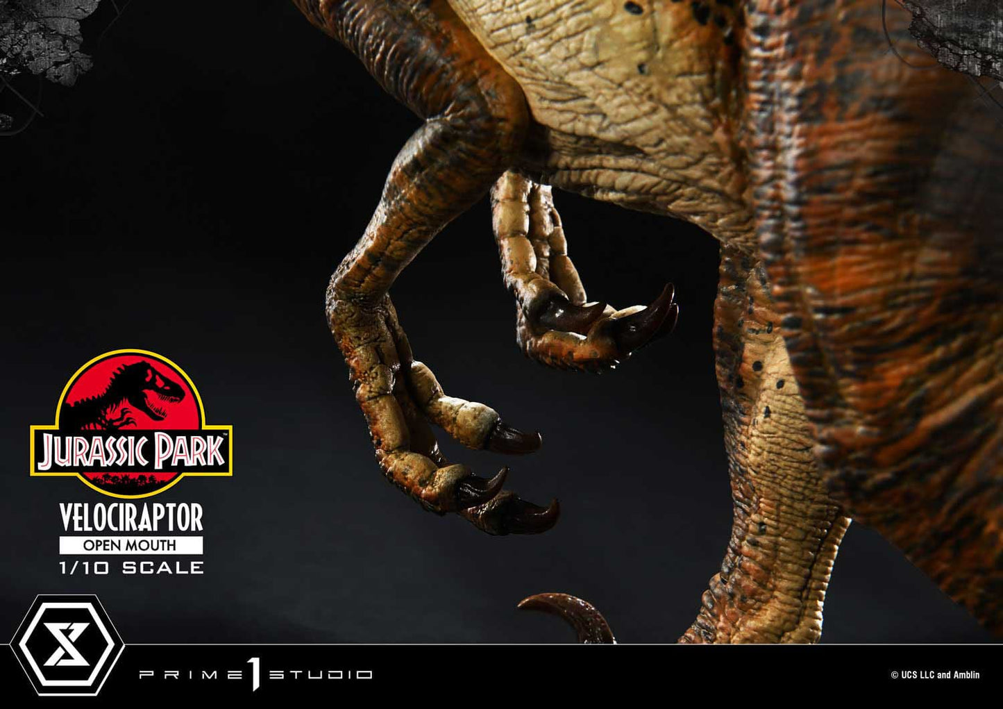 Velociraptor Open Mouth Prime 1 Studios