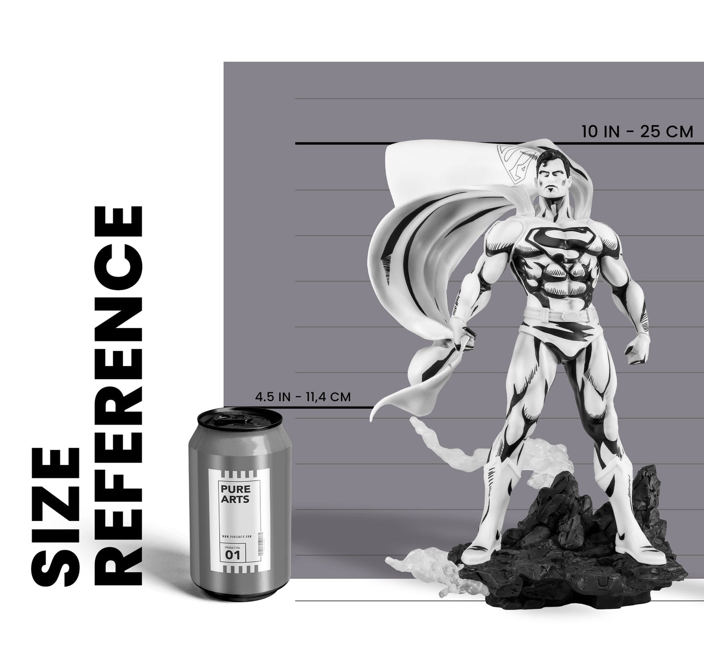 Superman Black & White Version Pure Arts