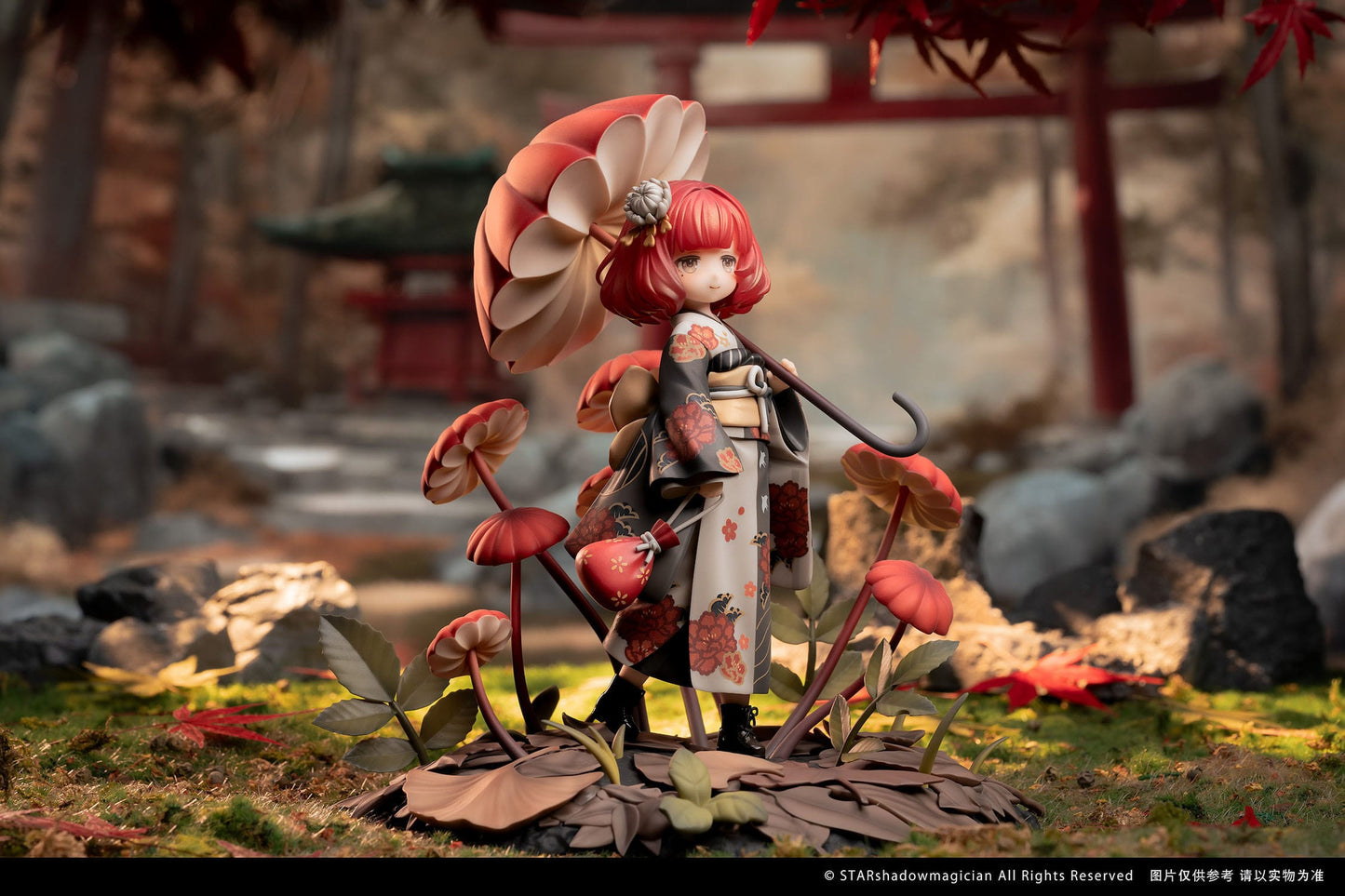 No.6 Marasmius Haematocephalus Mushroom Girls Reverse Studio