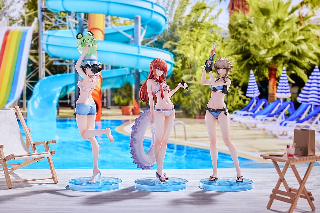 Suzuha Amane, Kurisu Makise, Mayuri Shiina Swimsuit Ver. Solarain