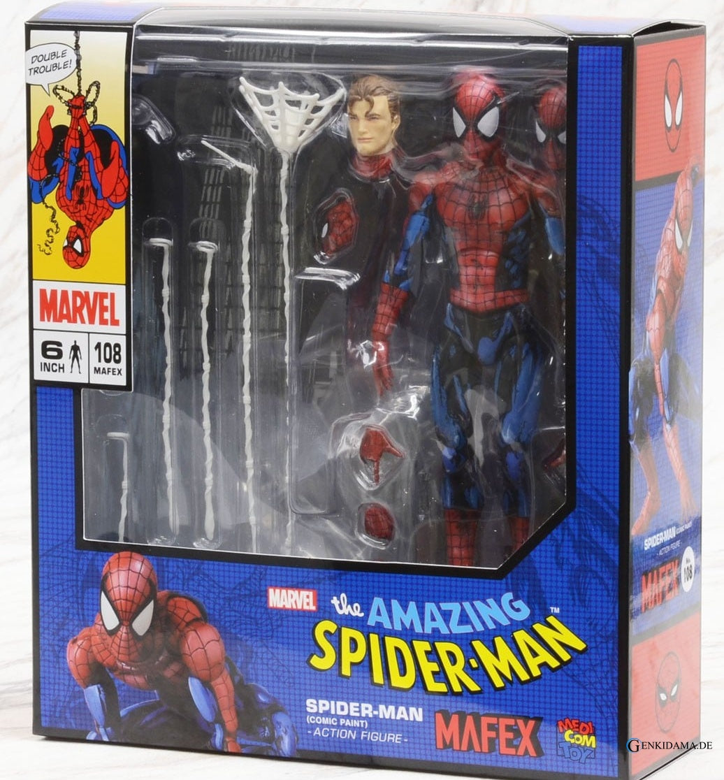 Mafex No.108 Spider-Man (Comic Paint) Beschädige Verpackung - Anime Figuren günstig kaufen