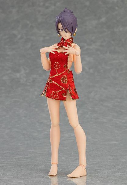Original Character Figma Actionfigur Female Body (Mika) with Mini Skirt Chinese Dress Outfit - Anime Figuren günstig kaufen