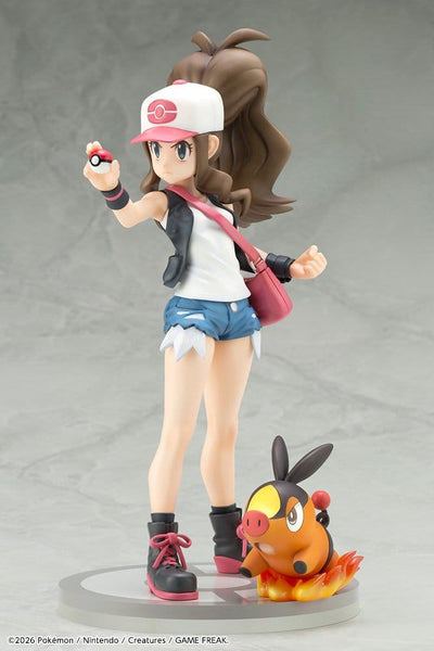 Detailansicht Pokémon PVC Figur Hilda with Tepig Artfx J