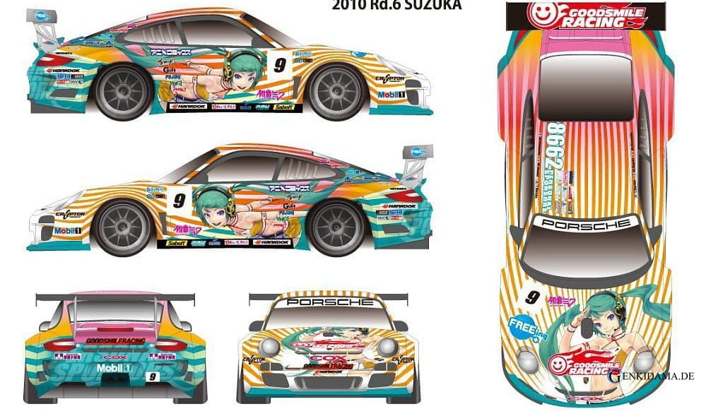 Porsche 911GT3R Hatsune Miku x GSR Porsche Type B (Model Car) - Anime Figuren günstig kaufen