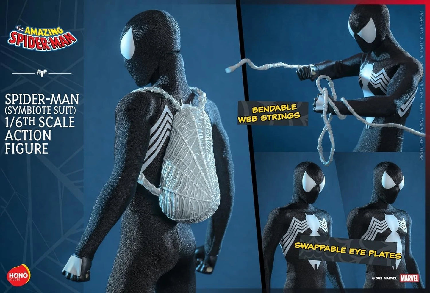 🕷️ Spider-Man (Symbiote Suit) – 1/6 Scale Figur von Hot Toys