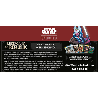 Star Wars: Unlimited – Niedergang der Republik (DE) - Anime Figuren günstig kaufen