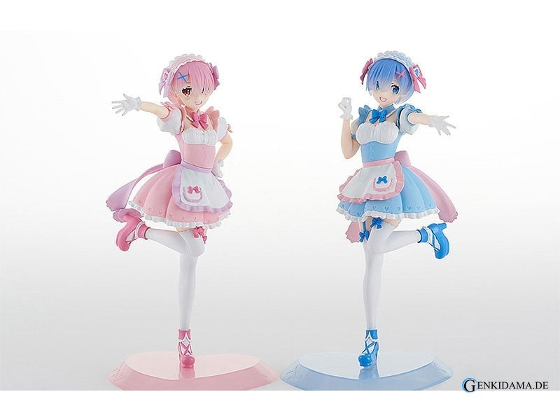 Tenitol Yumekawa Maid Rem & Ram: Set With Bonus (PVC Figure) - Anime Figuren günstig kaufen