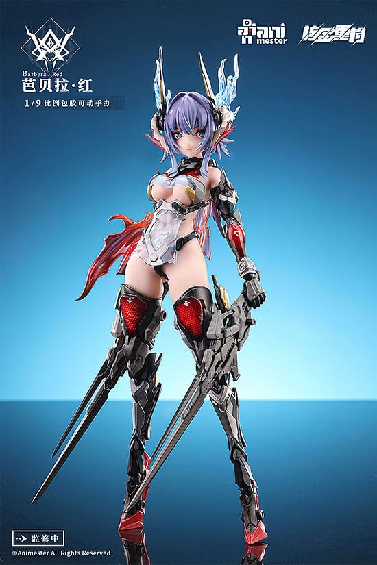 Thunderbolt-barbera red Animester Alloy Articulated Assemblable Model