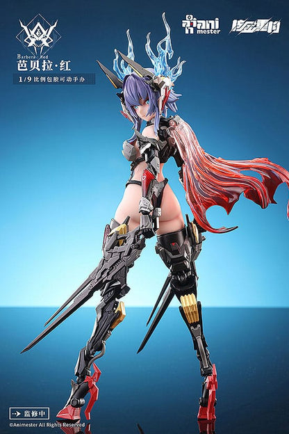 Thunderbolt-barbera red Animester Alloy Articulated Assemblable Model