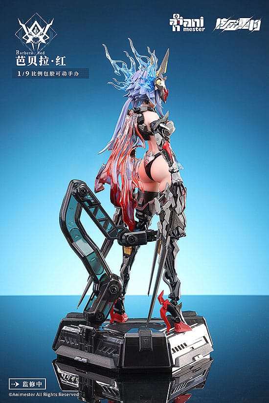 Thunderbolt-barbera red Animester Alloy Articulated Assemblable Model