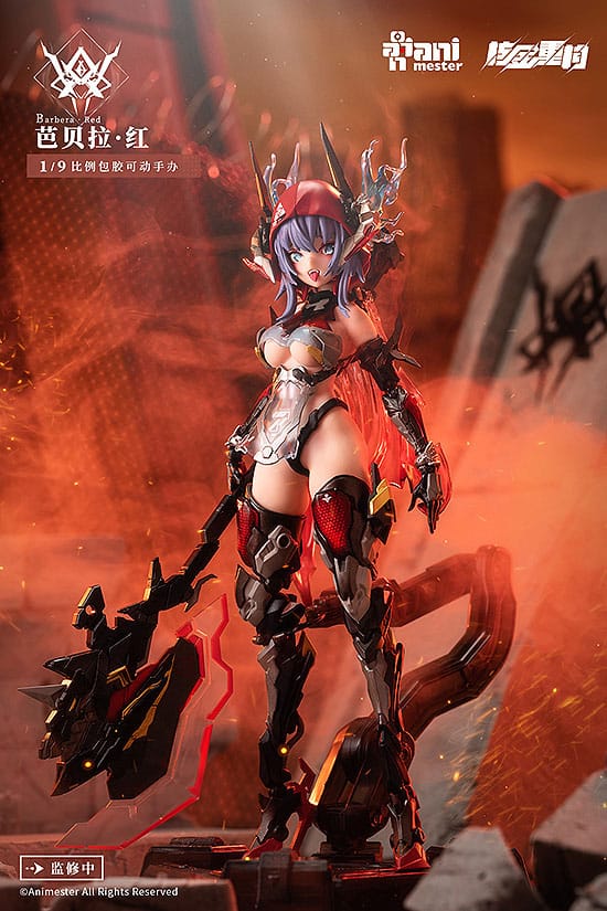 Thunderbolt-barbera red Animester Alloy Articulated Assemblable Model