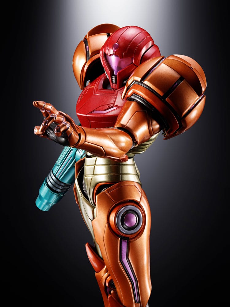 Samus Aran LED Chogokin Diecast Bandai Tamashii Nations - Anime Figuren günstig kaufen