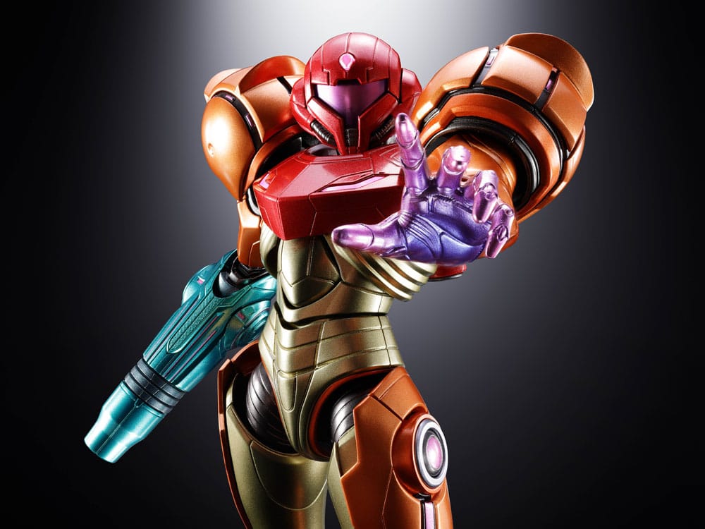 Samus Aran LED Chogokin Diecast Bandai Tamashii Nations - Anime Figuren günstig kaufen
